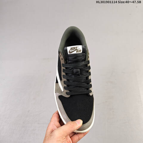 Nike Air Jordan 1 Low x Travis Scott Black Grey White EU 40-47 5 Lifestyle - Men's (BS-63735)