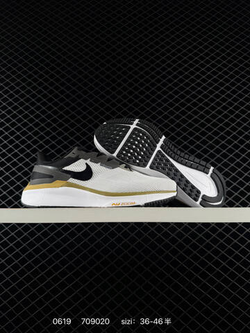Nike Air Zoom Cushlon 3 0 White Black Gold Grey EU 36-46 Running Shoe - Unisex (BS-70675)