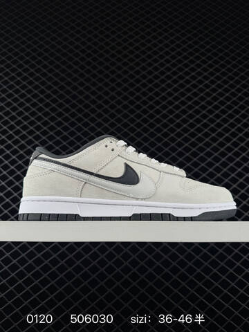 Nike SB Dunk Low Light Gray White Black 36-46 5 Skate - Unisex (BS-73064)