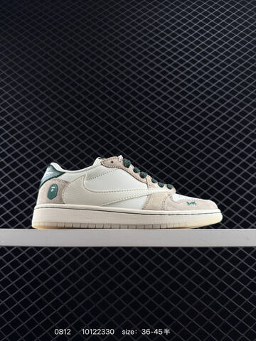Jordan Air Jordan 1 Low Sail Beige Dark Green Off White EU 36-45 Sneaker - Unisex (BS-80928)