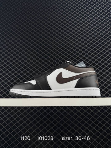 Jordan Air Jordan 1 Low White Black Brown EU 36-46 Sneaker - Unisex (BS-80223)
