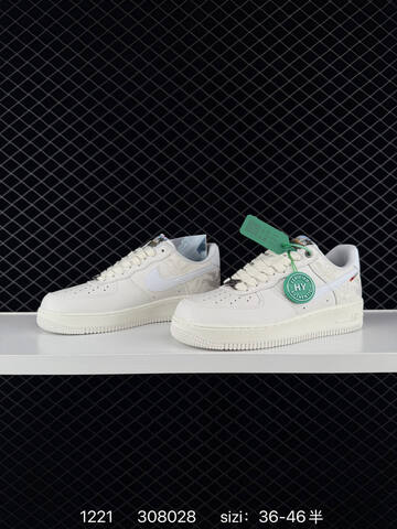 Nike Air Force 1 White Red EU 36-46 5 Lifestyle - Unisex (BS-73556)