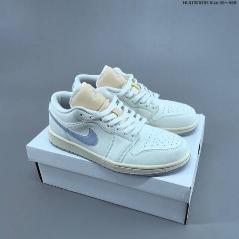 Jordan Air Jordan 1 Low SE White Lilac Cream EU 36-46 Lifestyle - Unisex (BS-67094)