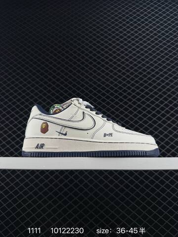 Nike Air Force 1 07 Low White Blue EU 36-45 5 Lifestyle - Unisex BS-74247