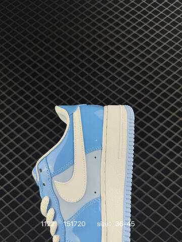 Nike Air Force 1 Low Black Grey White With Icy Blue Outsole EU 36-45 Lifestyle - Unisex (BS-74052)