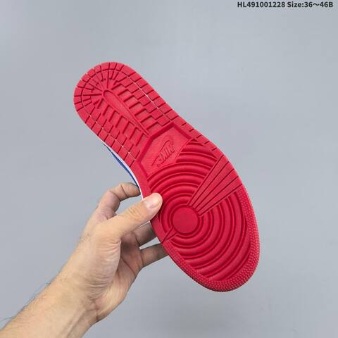 Jordan Air Jordan 1 Low Royal Blue White Red 36 46 Basketball - Unisex (BS-67216)