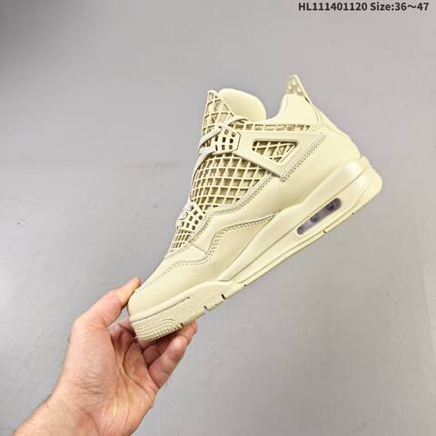 Jordan Air Jordan 4 Retro White Cream EU 36-47 Basketball - Unisex (BS-63372)