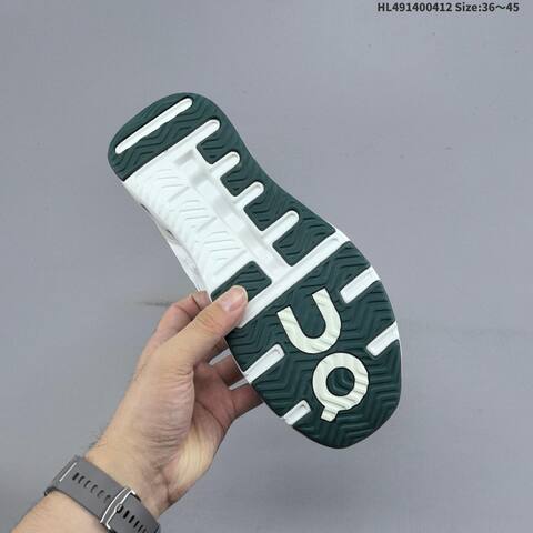 On Running THE ROGER Wildcard White Cream Dark Green EU 36-45 Running Shoe Running Sneakers - Unisex (BS-69617)