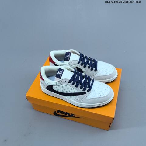 Gucci Nike Air Jordan 1 x Travis Scott AIR JORDAN DIY White Grey Green (BS-65796)