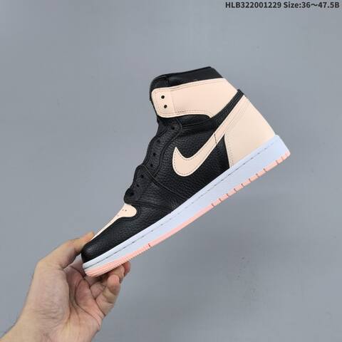 Nike Air Jordan 1 Retro High OG Black White Light Blue Pink EU 36-47 5 Basketball - Unisex (BS-62342)
