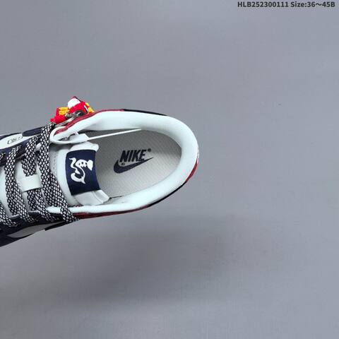Nike SB Dunk Low Retro DIY White Navy Red EU 36-45 Skate Shoe - Unisex BS-62051