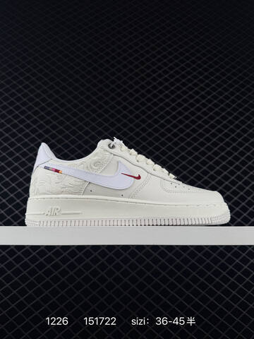 Nike Air Force 1 07 LV8 Sail White With Red Accents EU 36-45 5 Lifestyle - Unisex (BS-73472)