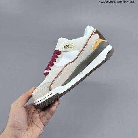 Jordan Flight Court Sail White Burgundy Brown EU 36-46 Casual - Unisex (BS-67067)