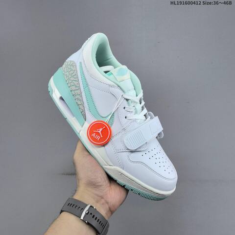 Nike Air Jordan Legacy 312 Low White Mint Green 36 46B Basketball - Women's (BS-66222)