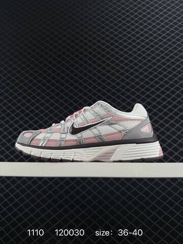 Nike P-6000 White Pink Silver Burgundy EU 36-40 Running - Unisex (BS-74265)