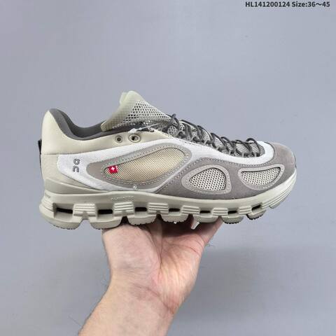 On Cloud X FKA Black White And Khaki Brown EU 36-45 Running Shoe Running Sneakers - Unisex (BS-69702)