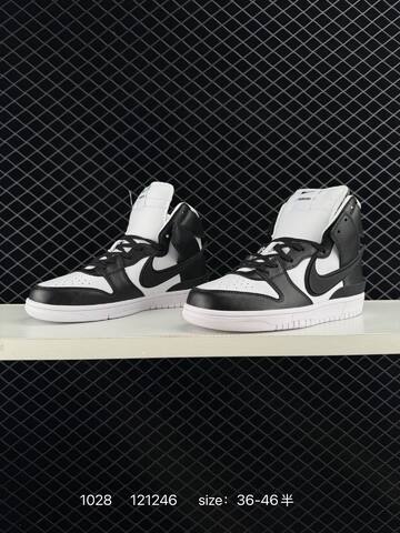 Nike AMBUSH x Nike SB Dunk High Black White 36-46 Skate - Unisex (BS-74510)
