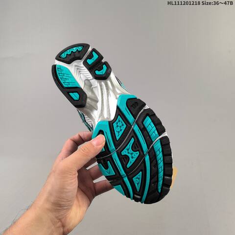 ASICS Gel Kayano 14 Silver White Black Turquoise EU 36-47 Running Shoe Running Sneakers - Unisex (BS-69140)