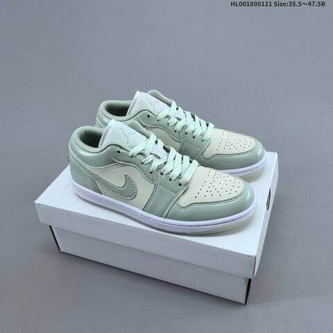 Jordan Air Jordan 1 Low SE Seafoam Mint Green White 35 5 47 5 Lifestyle - Unisex (BS-66901)