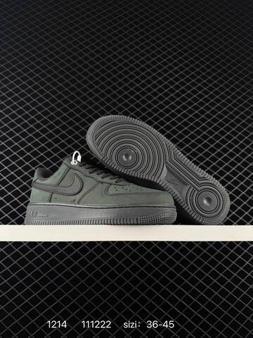 Nike Air Force 1 07 Low Dark Olive Black 36-45 Casual - Unisex (BS-73701)