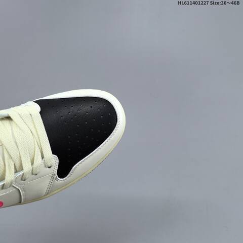 Jordan Air Jordan 1 Low Black White Pink EU 36-46 Basketball - Unisex (BS-67248)