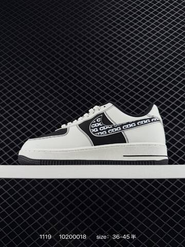 Nike Air Force 1 07 Low CDG Black White EU 36-45 5 Lifestyle - Unisex (BS-85462)