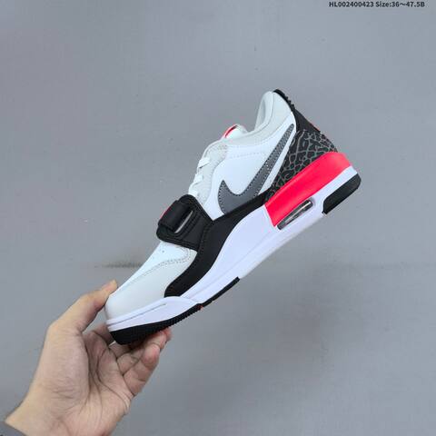 Jordan Legacy 312 Low White Black Grey With Infrared Pink EU 36-47 5 Lifestyle - Unisex (BS-66079)
