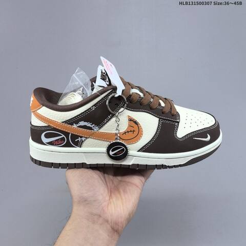 Nike SB Dunk Low Off White Black Yellow Brown Orange EU 36-45 Skate Shoe - Unisex BS-61455