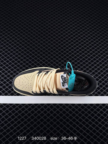 Jordan Travis Scott x Air Jordan 1 Low DM7866-200 Black Cream Brown EU 36-46 Sneaker - Unisex (BS-79968)