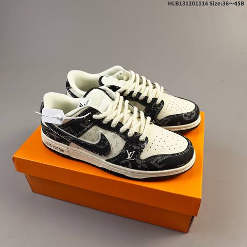 Nike Dunk SB Low Black Cream White Light Purple EU 36-45 Skate Shoe - Unisex (BS-63771)