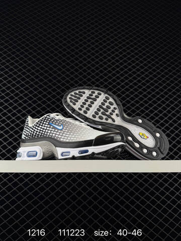 Nike Air Max Plus TN Ultra Black White And White Black Blue EU 40-46 Running - Men's (BS-73657)