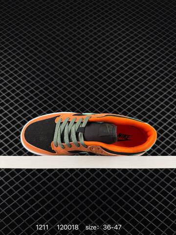 Nike SB Dunk Low Orange Black Mint Green EU 36-47 Skate - Unisex (BS-73774)