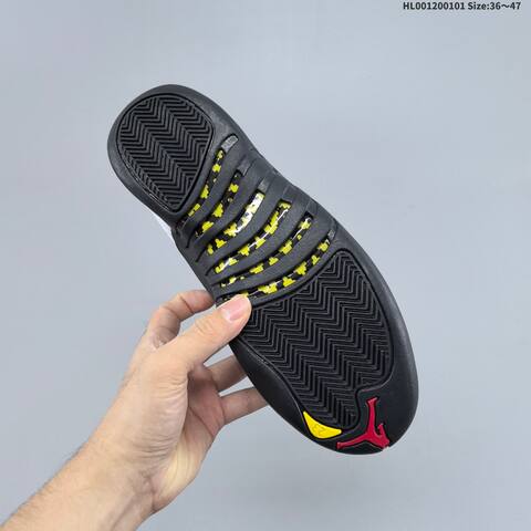 Jordan Air Jordan 12 Retro Taxi White Black Gold EU 36-47 Basketball - Unisex (BS-67144)
