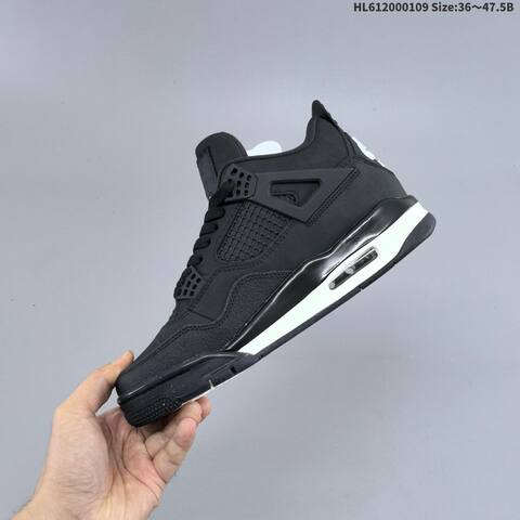 Jordan Air Jordan 4 Retro Black 36-47 5 Basketball - Unisex (BS-67030)