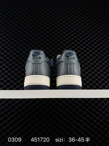 Nike Air Force 1 07 Low Grey Navy Cream 36-45 Lifestyle - Unisex (BS-72724)