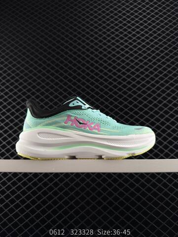 HOKA ONE ONE Bondi 9 Mint Green White Black Yellow Pink EU 36-45 Running Shoe Running Sneakers - Unisex (BS-86603)