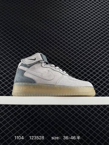 Nike Air Force 1 07 Mid Light Grey Dark Grey EU 36-46 5 Lifestyle - Unisex BS-74374