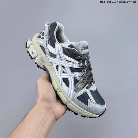 ASICS Gel-Kahana 8 Dark Grey Light Grey White Cream EU 36-45 Trail Shoe Trail Running Sneakers - Unisex (BS-69032)