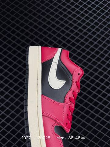 Jordan Air Jordan 1 Low Black Red Sail EU 36-46 Sneaker - Unisex (BS-80429)