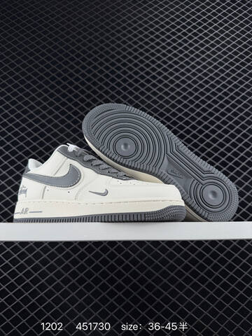 Nike Air Force 1 07 Low Black Silver And White Grey EU 36-45 Lifestyle - Unisex (BS-73878)