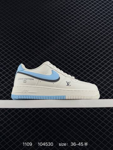 Nike Air Force 1 Low White Light Blue Black EU 36-45 Lifestyle - Unisex BS-74273