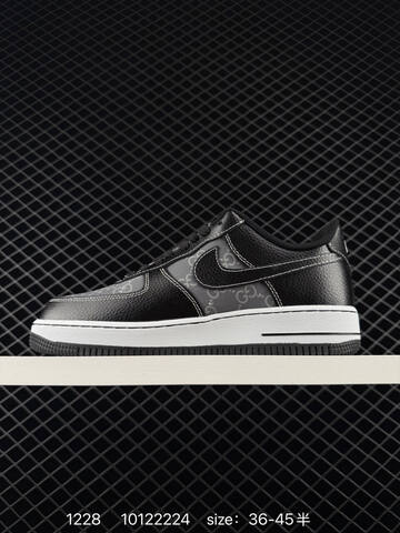 Nike Air Force 1 07 Black Grey White And Brown Black White EU 36-45 Lifestyle - Unisex (BS-73443)