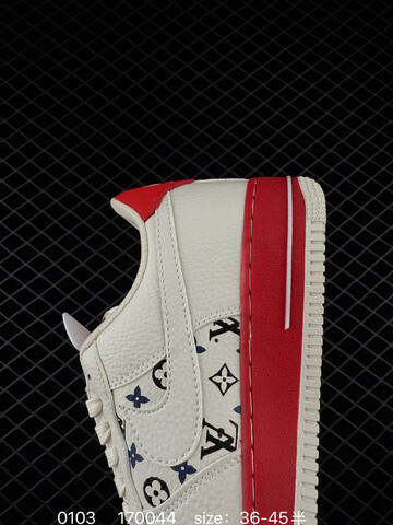 Nike Air Force 1 07 Low White Red EU 36-45 5 Casual - Unisex (BS-73342)