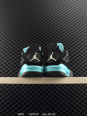 Jordan Air Jordan 4 Retro Black Light Blue EU 36-45 Basketball Shoe - Unisex BS-80892