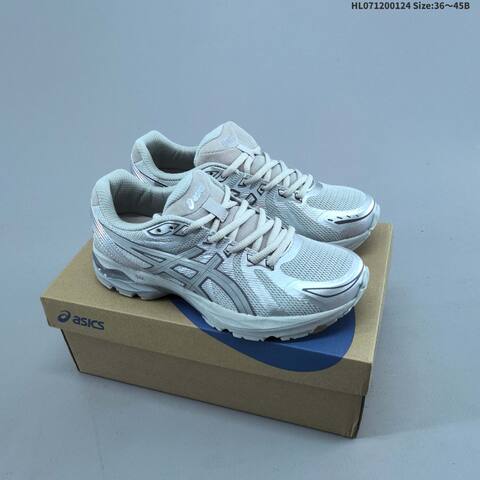ASICS Gel Flux CN White Black Silver Cream EU 36 45 Running Shoe EU 36-45 Running Sneakers - Unisex (BS-69039)