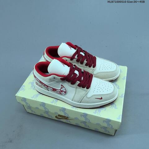 Jordan Air Jordan 1 Low White Red Navy Multicolor EU 36-45 Basketball - Unisex (BS-66000)
