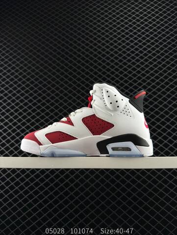 Jordan Air Jordan 6 Retro Carmine White Red Black Ice Blue EU 40-47 Basketball Shoe - Men's (BS-81293)