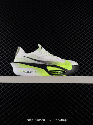 Nike Air Zoom Alphafly Next 3 White Black Neon Green EU 36-46 Running Shoe - Unisex (BS-70629)