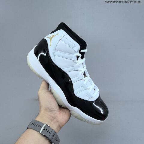 Jordan Air Jordan 11 Retro Gratitude White Black Gold EU 36-48 5 Basketball - Unisex BS-66130