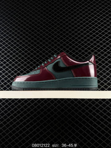 Nike Air Force 1 07 Burgundy Dark Green Black EU 36-45 Lifestyle - Unisex (BS-70006)
